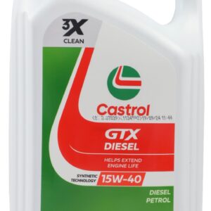 Castrol GTX Diesel 15W-40 Engine Oil, 5L – Superior Diesel Engine Protection