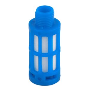 1/8" M Plastic Breather Silencer Blue