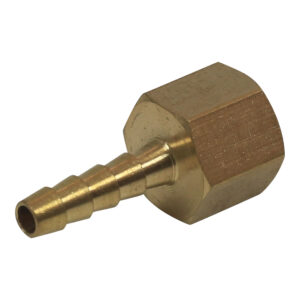 AIR CRAFT Brass Hose Tail Connector 1/4" IN x 6 MM Female