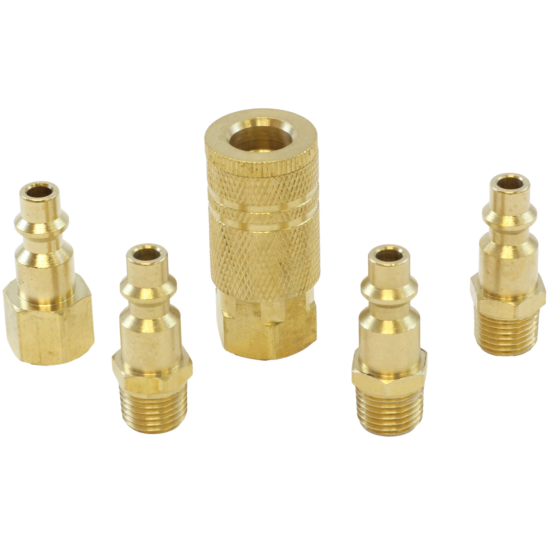 MAC AFRIC 5 PCS 1/4" Brass Coupler Set