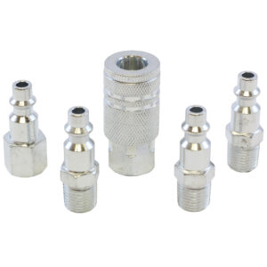MAC AFRIC 5 PCS 1/4" BSP Galvanised Zinc Coupler Set