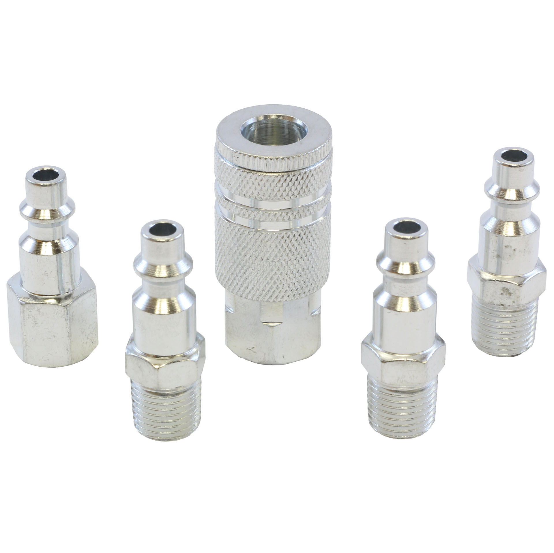 MAC AFRIC 5 PCS 1/4" BSP Galvanised Zinc Coupler Set