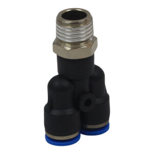 AIR CRAFT PU Hose Fitting Y - Joint 6 MM - 1/4" IN Male