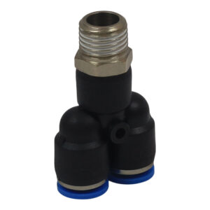 AIR CRAFT PU Hose Fitting Y - Joint 8 MM - 1/4" IN Male