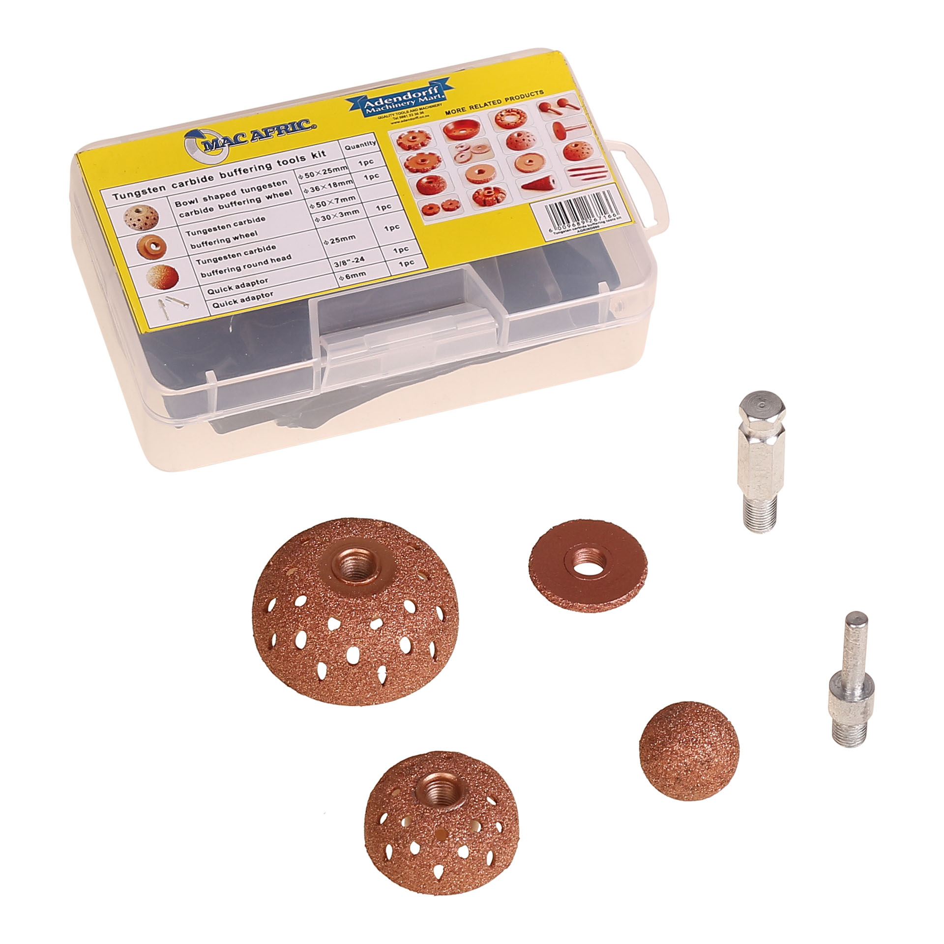 MAC AFRIC Tungsten Carbide Buffering Tool Set