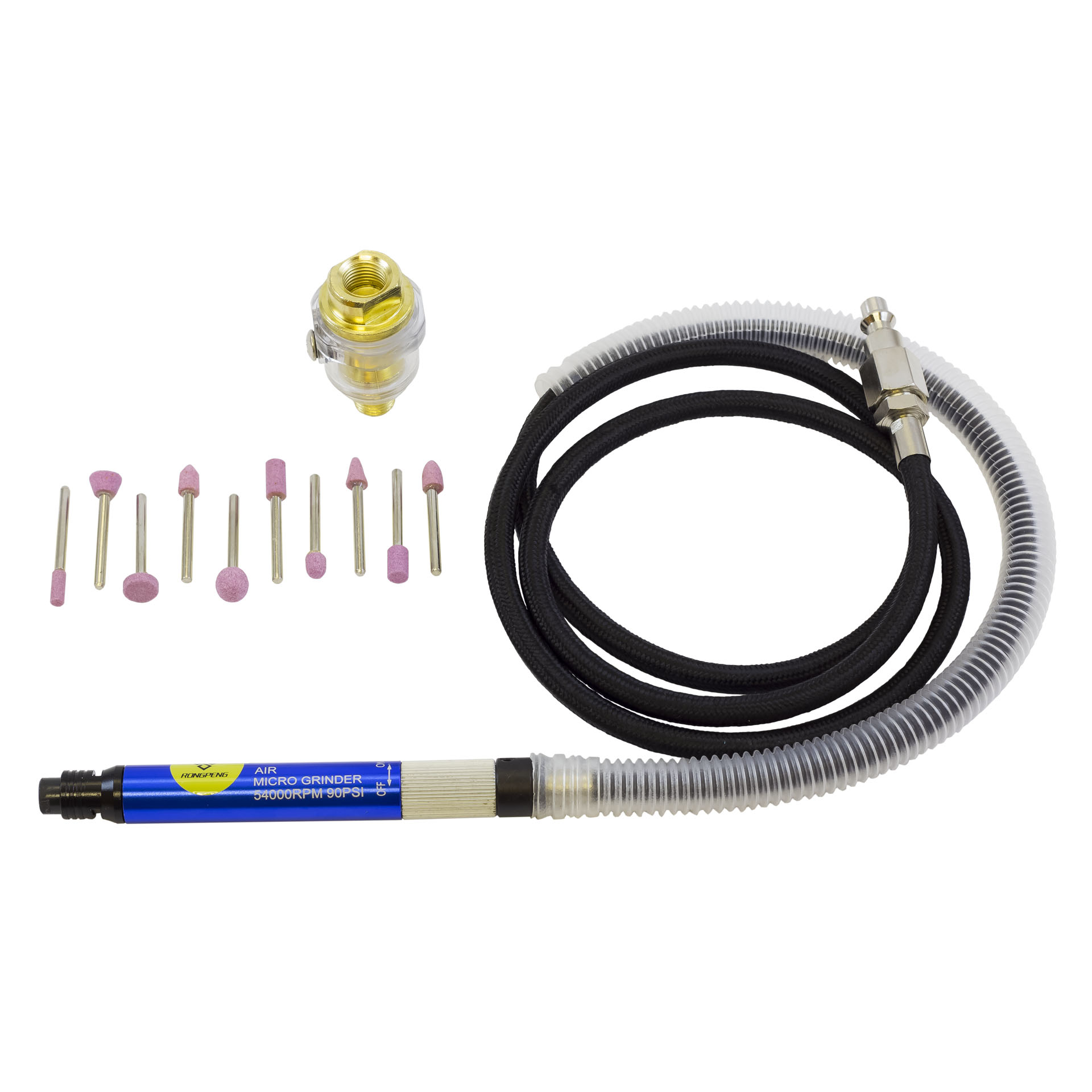MAC AFRIC 17 PCS Micro Air Die Grinder Kit 1/8" IN (3 MM)