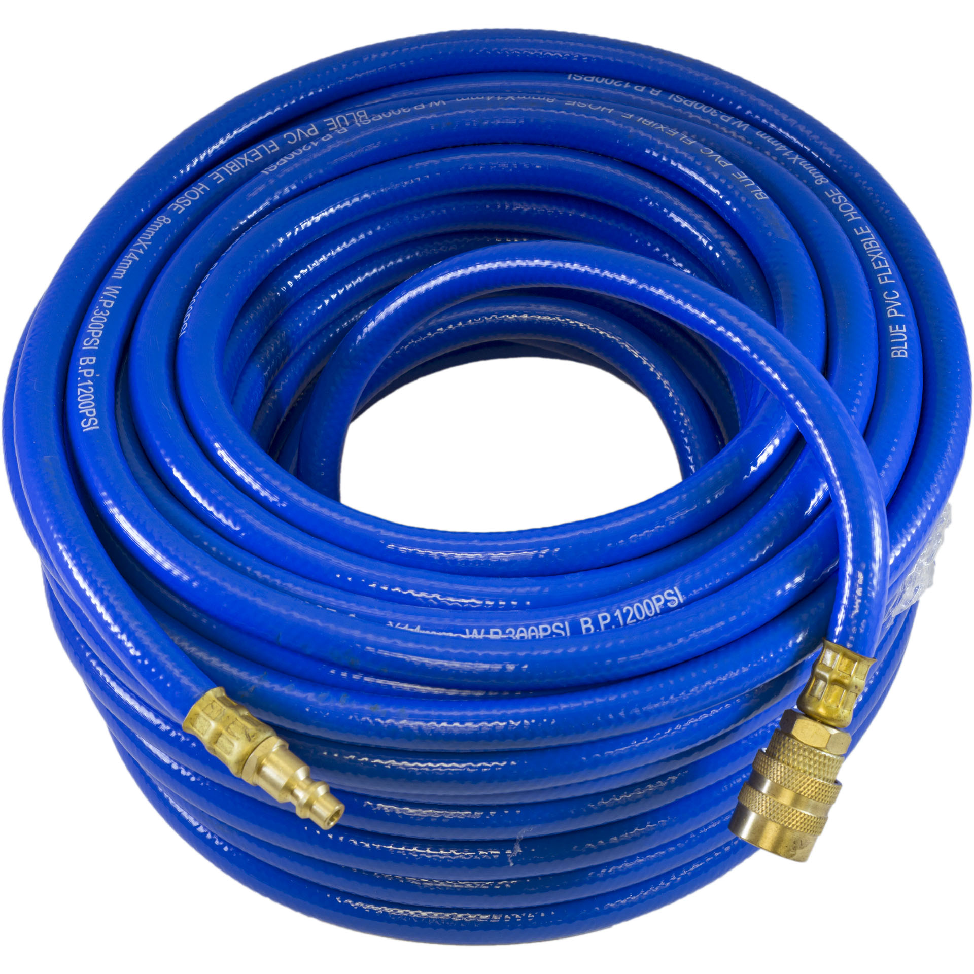 MAC AFRIC Blue PVC Flexible Air Hose 20 M X 8 MM with Couplers