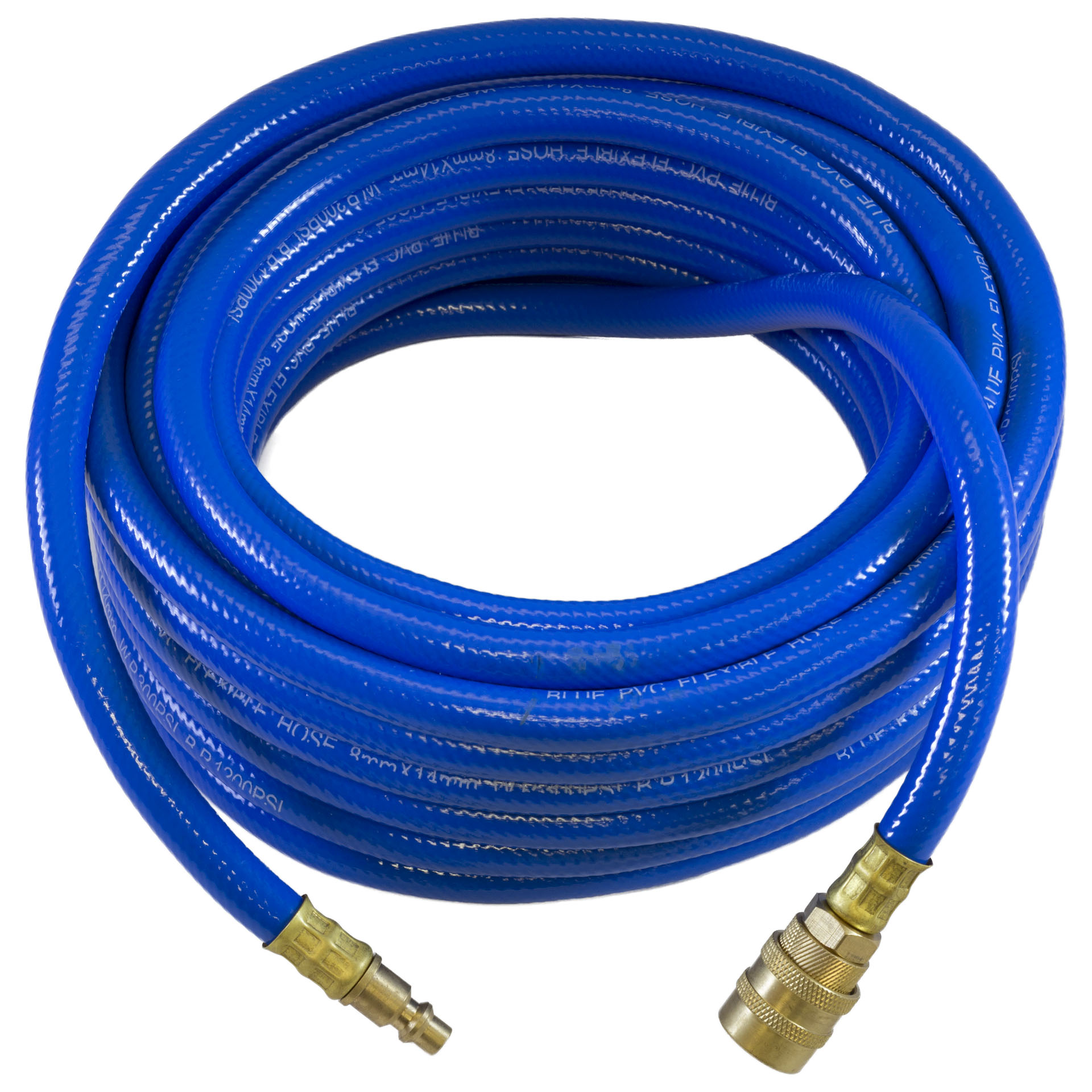 MAC AFRIC Blue PVC Flexible Air Hose 10 M X 8 MM with Couplers