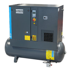 ATLAS COPCO 200L 3HP/2.2KW 220V Rotary Screw Compressor with Dryer