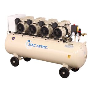 MAC AFRIC 100L Silent Oil Free Compressor 2.2 KW (3 HP) 230 V