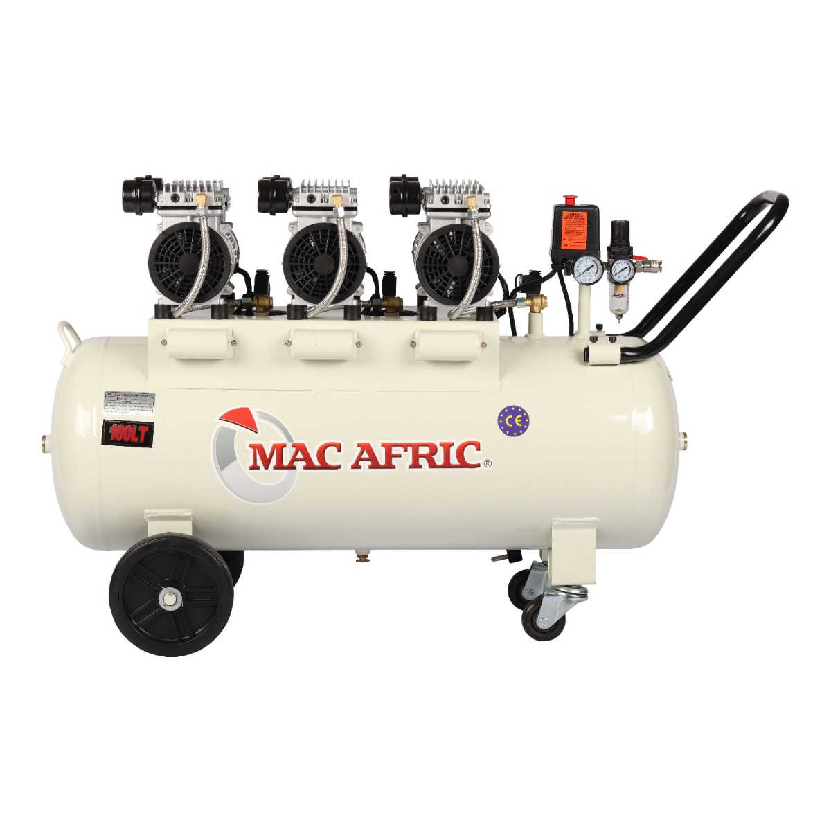 PRO 100L 1800W Oil-Free Silent Compressor (8Bar)