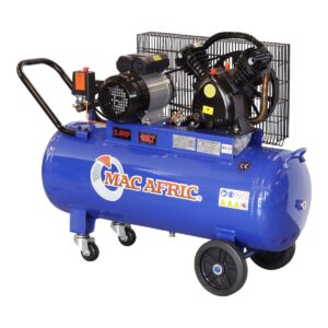 MAC AFRIC 100 Litre 1.5 KW (2 HP) 230 V Belt Driven "V-Type" Compressor