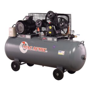 MAC AFRIC 300 Litre 5.5 KW (7.5 HP) 380 V Belt Driven "V-Type" Compressor