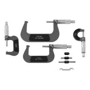MAC AFRIC 0-100 MM 4 PCS Outside Micrometre Set