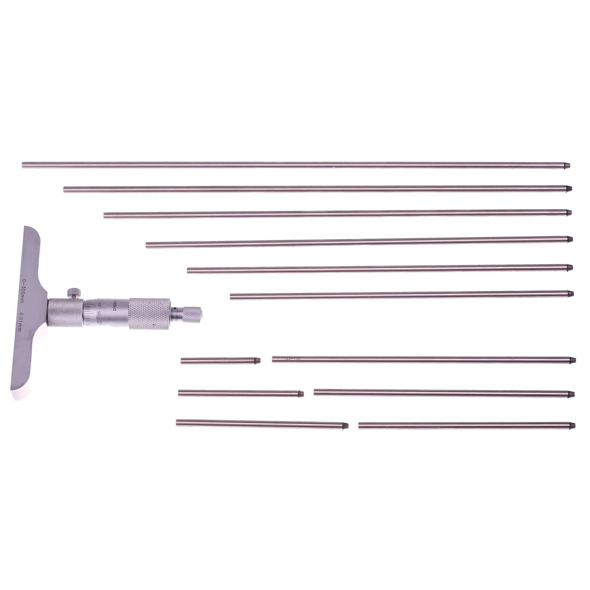 MAC AFRIC Vernier Depth Gauge with Interchangeable Rods 0 - 300 MM