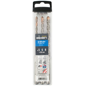 ALPEN SDS Plus F4 3 PCS Hammer Drill Bit Set (160 MM)