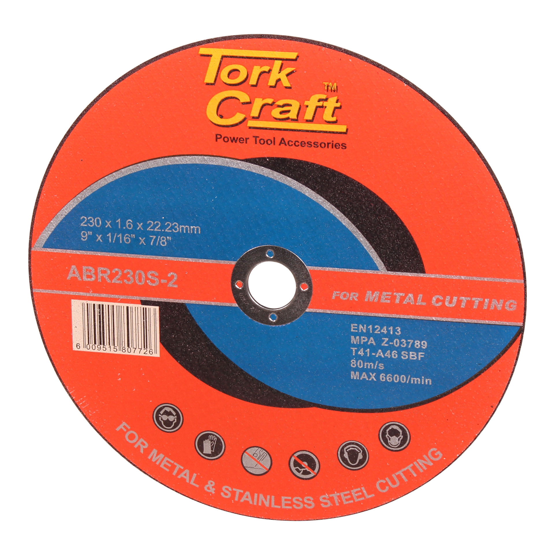 TORKCRAFT Cutting Disc for Steel 230 x 1.6 x 22.23 MM