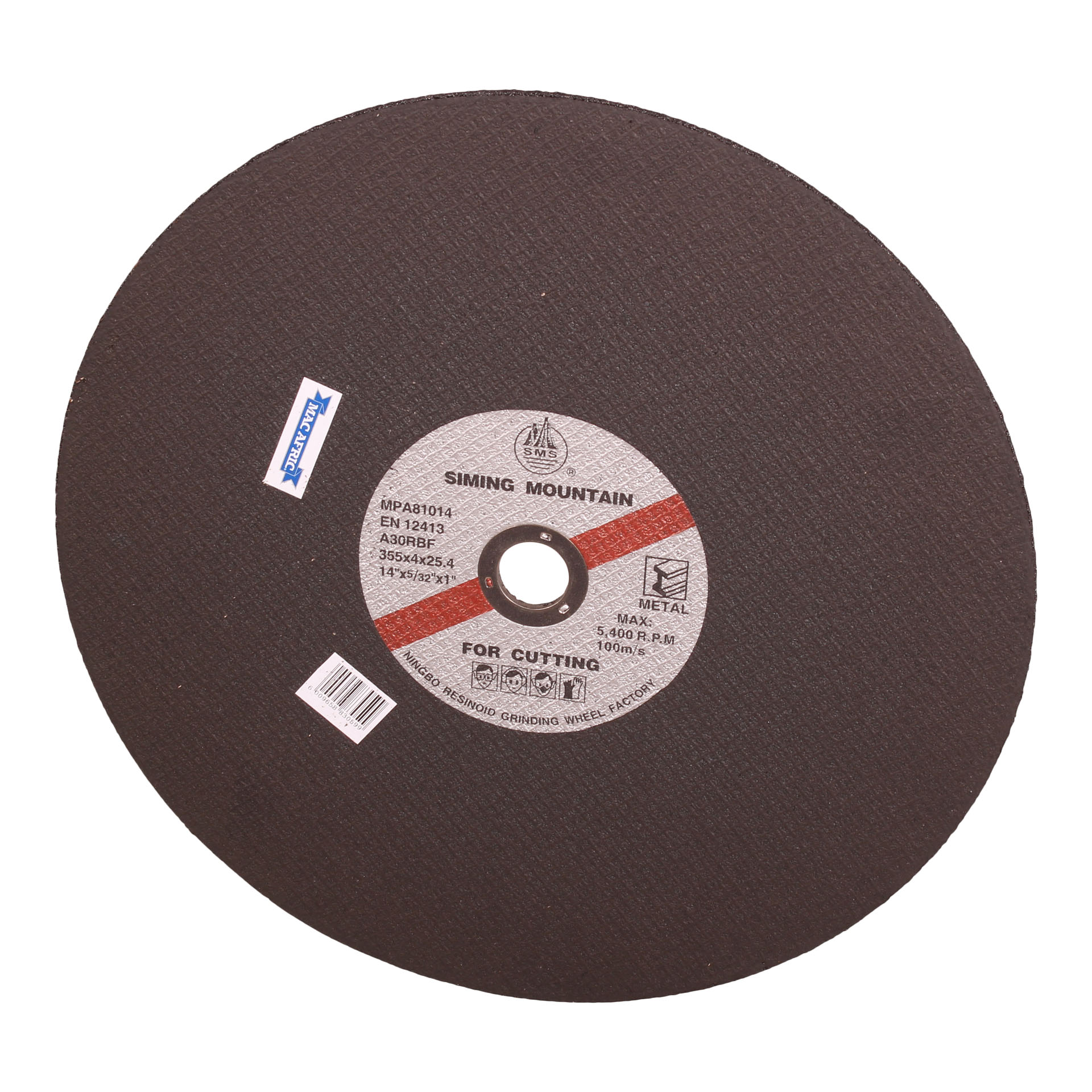 MAC AFRIC 355 x 4 x 25.4 MM Steel Cutting Disc