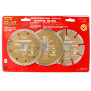 TORK CRAFT 3 PCS 115 MM Diamond Blade Set