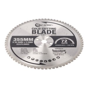 Thin Wall 355mm 72T Cold Cut Blade For ECUTLD050