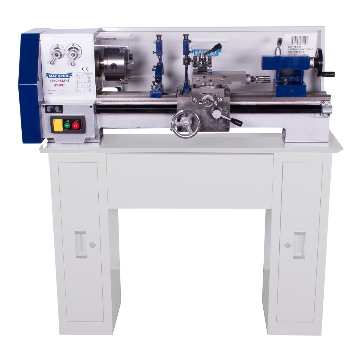 MAC AFRIC 500 MM Geared Head Metal Screw cutting Bench Lathe