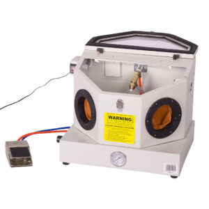 MAC AFRIC Mini Sandblaster Cabinet with foot pedal