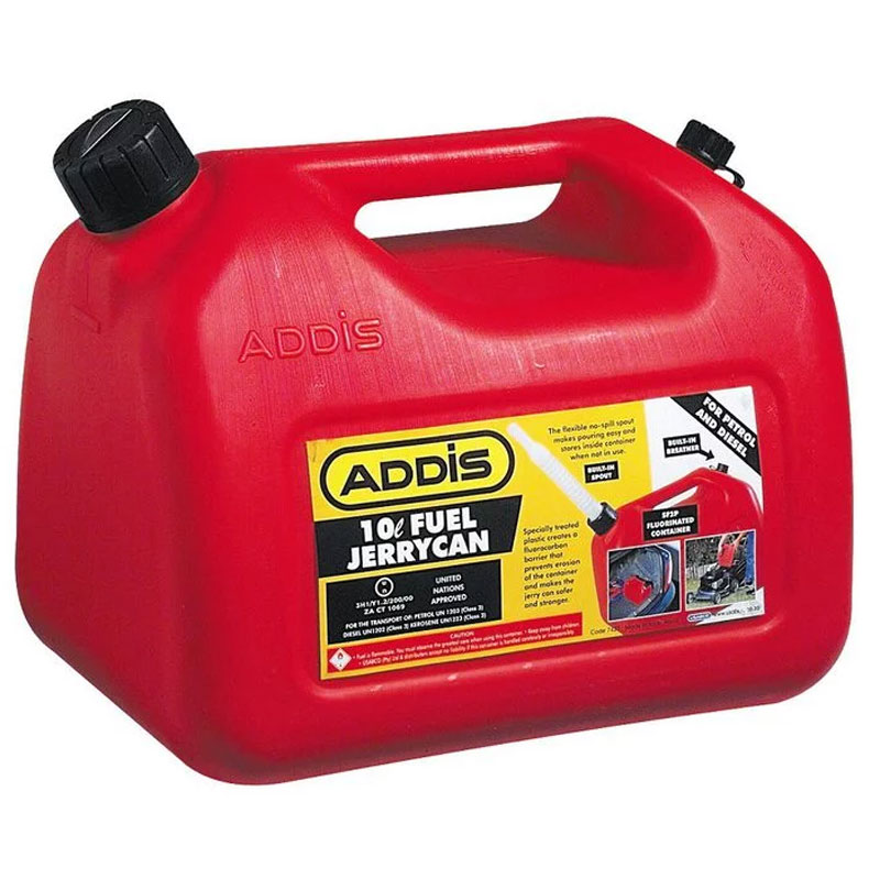 ADDIS 10 lt Jerry Can Petrol (RED)