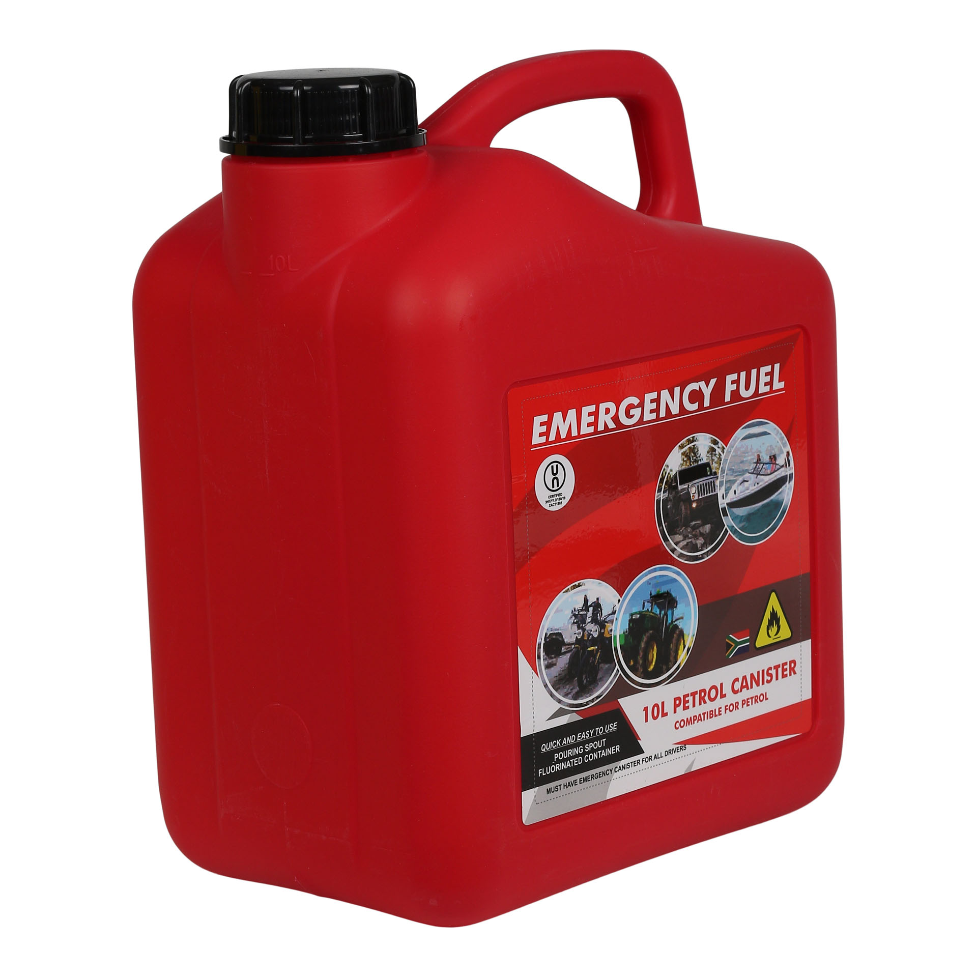 MAC AFRIC 10L Plastic Petrol Jerry Can