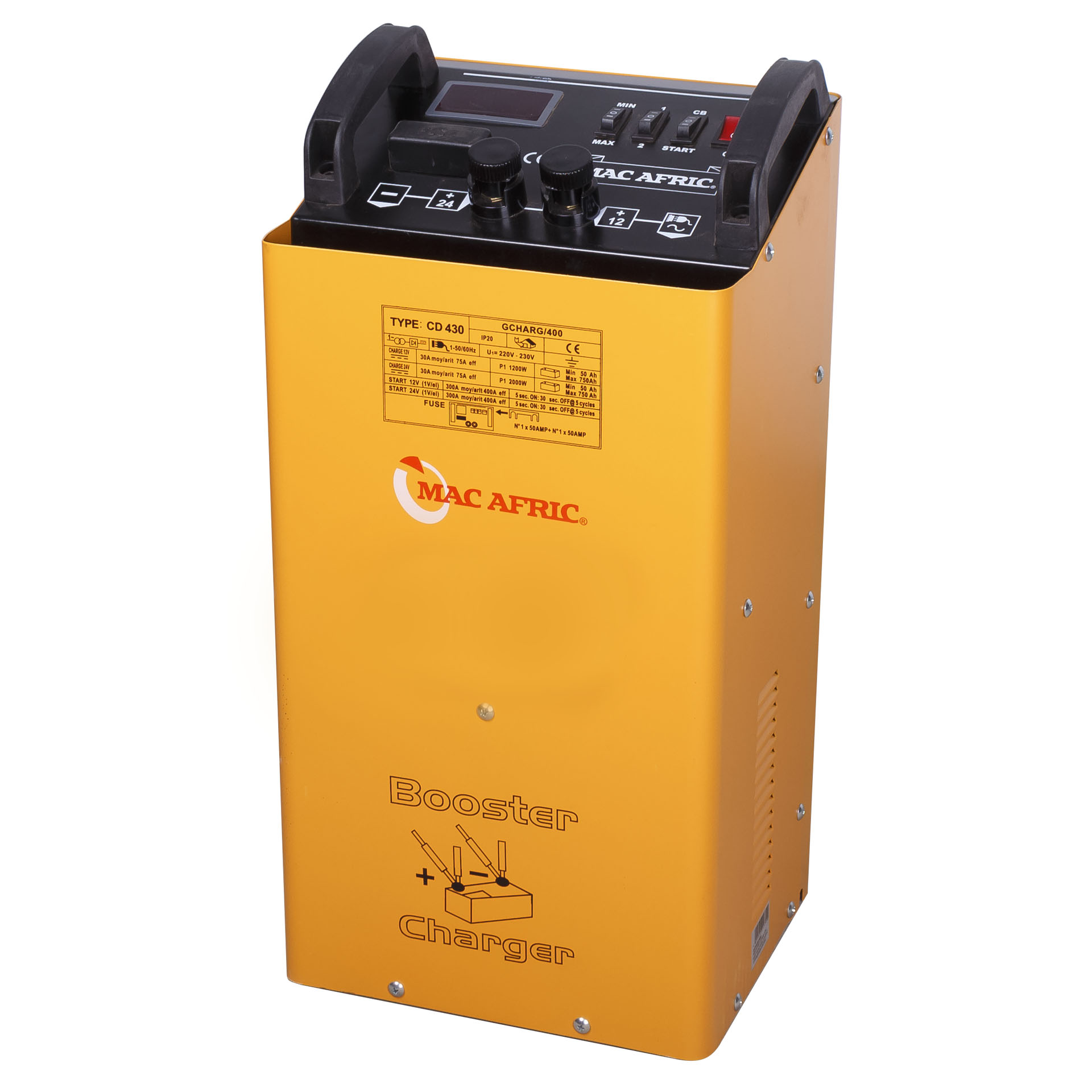 MAC AFRIC CD 430 12/24V Battery Booster/Charger