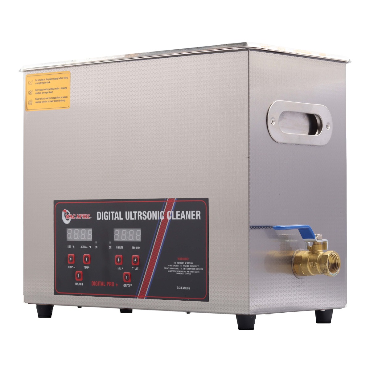 MAC AFRIC Professional Ultrasonic Cleaner with Heating and Digital Timer