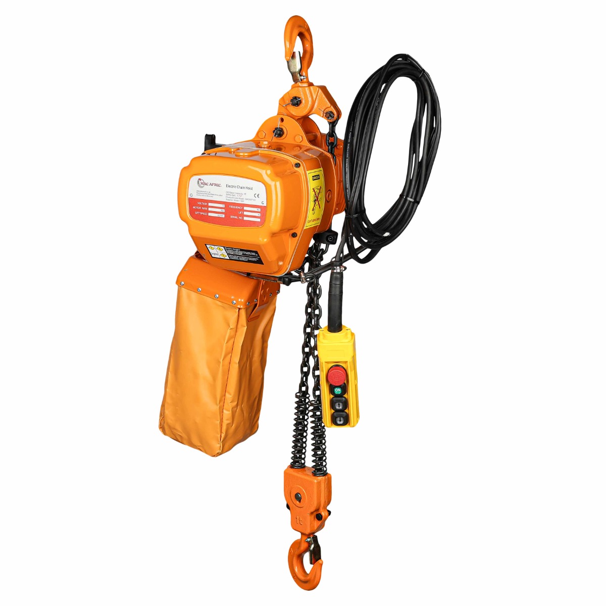 MAC AFRIC 750kg x 6m Electric Chain Hoist (380V)