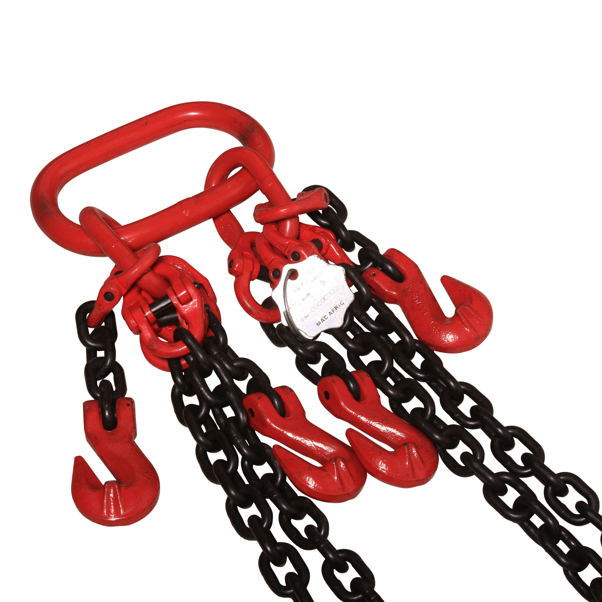 MAC AFRIC 6.7 Ton Adjustable G80 Alloy Steel Chain Sling 10 MM x 3 M