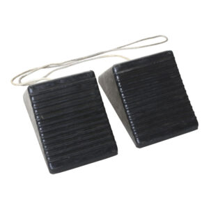MAC AFRIC Rubber Wheel Chock with Reinforced Nylon