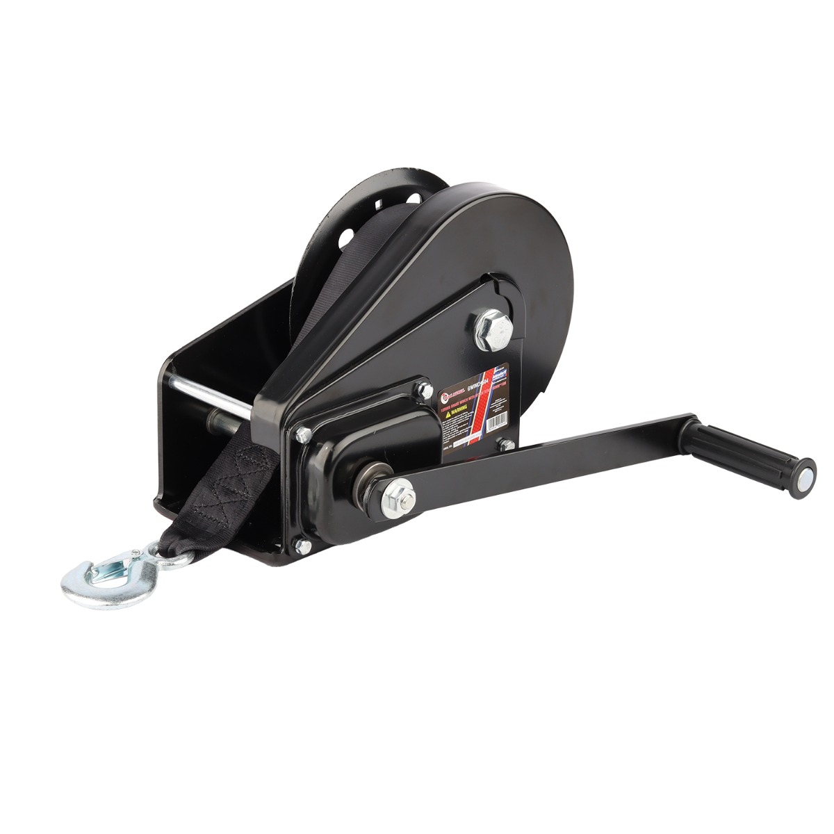 1200KG BRAKE WINCH WITH NYLON STRAP 50mm*10M