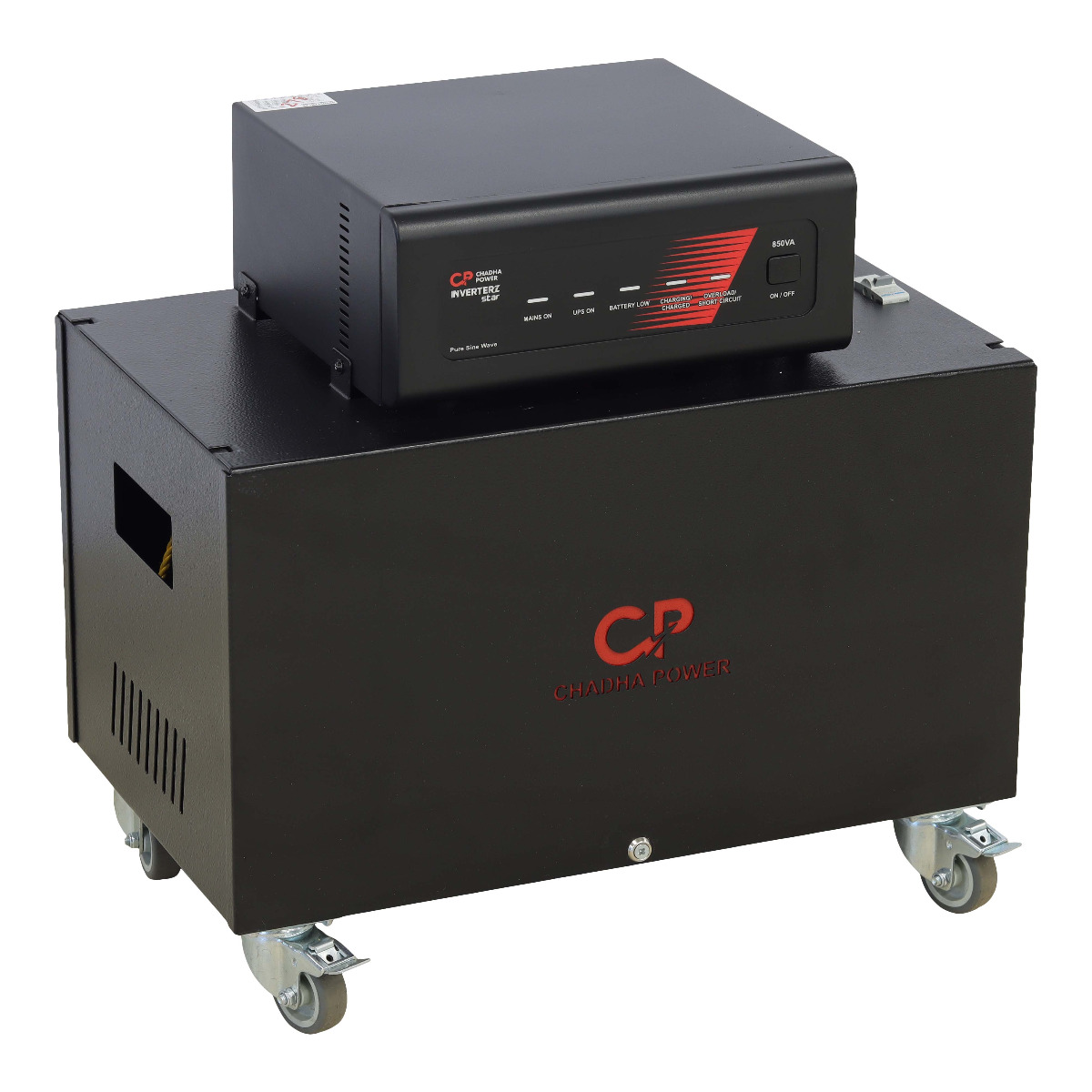 CHADHA POWER Star 850VA 12V Inverter Trolley