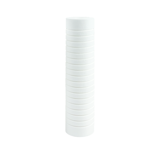10” Standard Polisediment Spun Filter Cartridge, 251mm, 28mm/65mm, 100g, 5 Mic (PP1005-G)