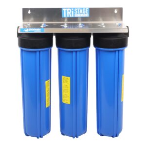 TRIPLE 20' HOUSING, ASSEMBLED WITH ALUMINIUM WALL MOUNTING BRACKET, 2 X NIPPLO CONNECTORS(Jumbo )