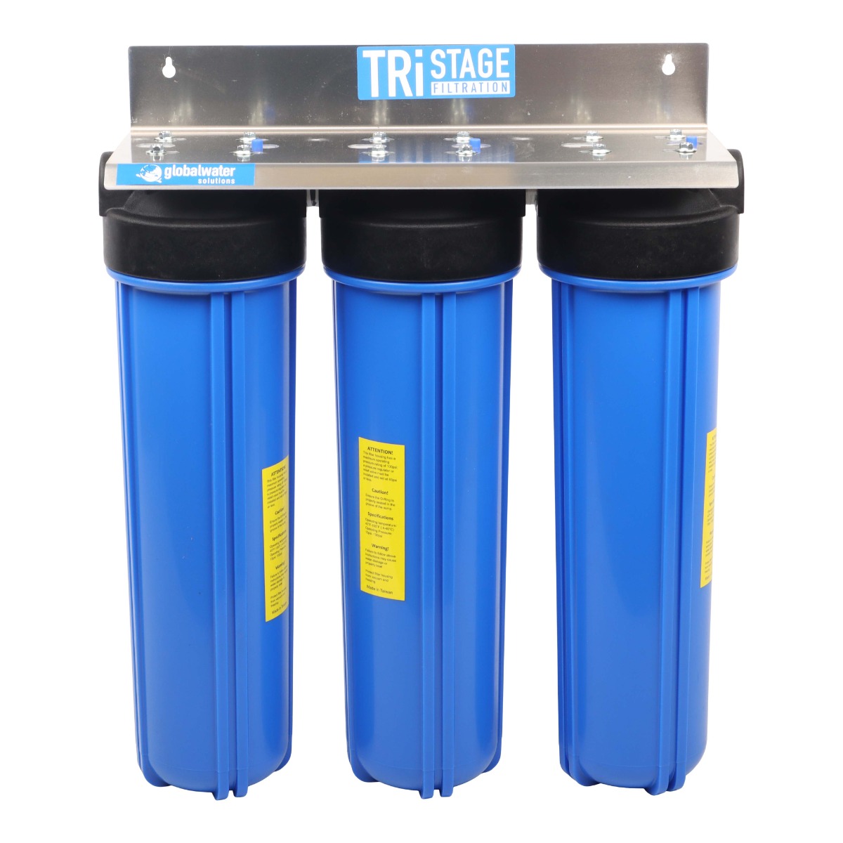TRIPLE 20' HOUSING, ASSEMBLED WITH ALUMINIUM WALL MOUNTING BRACKET, 2 X NIPPLO CONNECTORS(Jumbo )