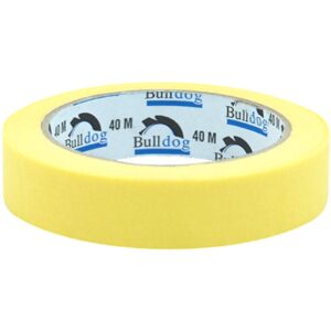ATLAS TAPES Automotive/DIY Masking Tape, 80º Natural Rubber, Yellow 24mmx40m