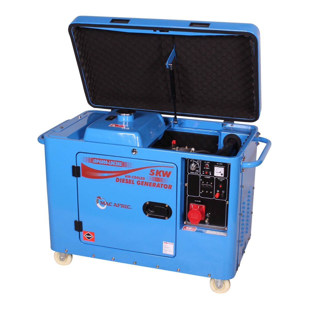 MAC AFRIC 6.5KVA (5 KW) Standby Enclosed Type Diesel Generator - 380V Three Phase