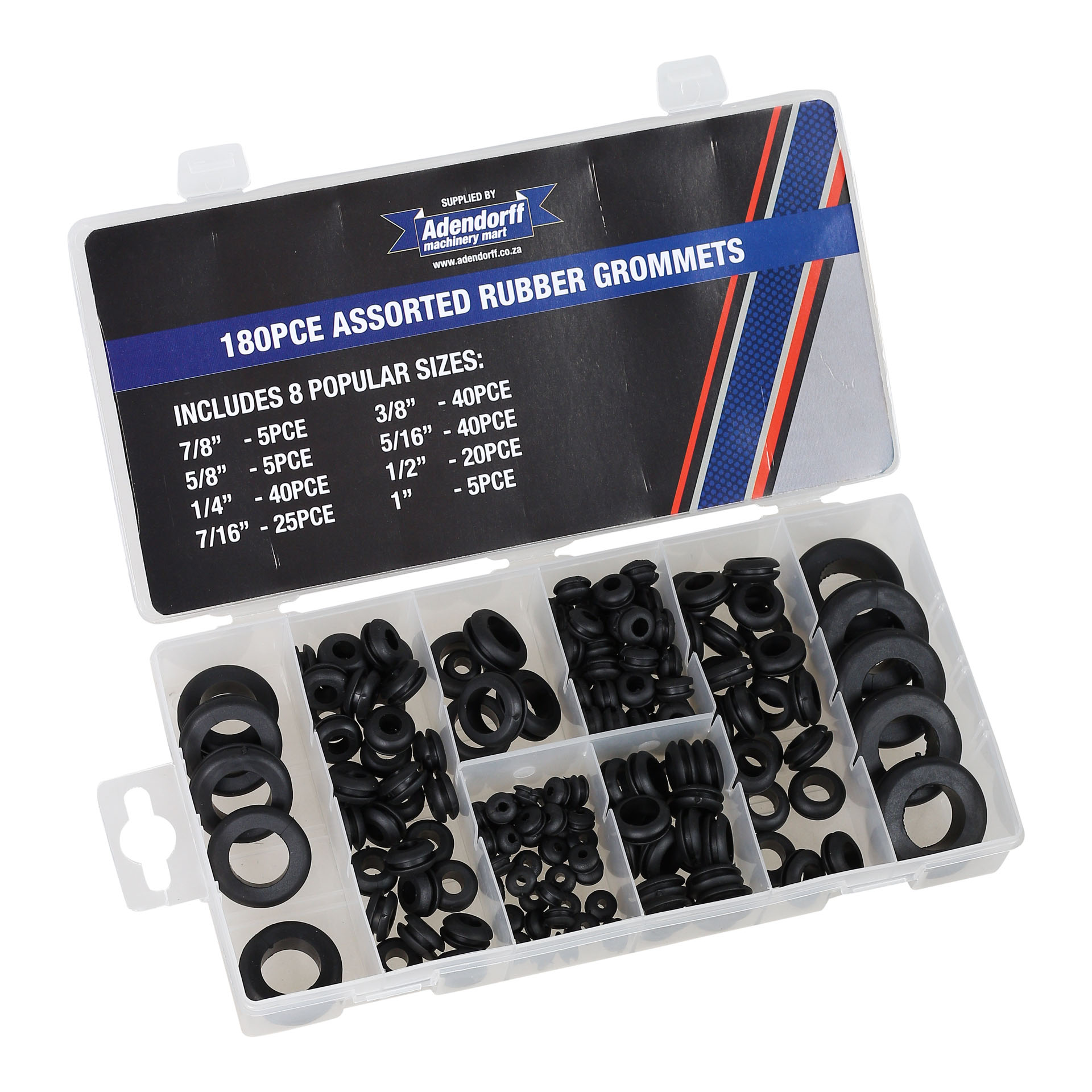 MAC AFRIC 180PCS Rubber Gommet Set