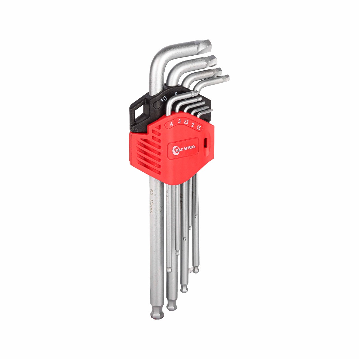 9PCS EXTRA LONG BALL-HEAD TWO-WAY HEX WRENCH S2