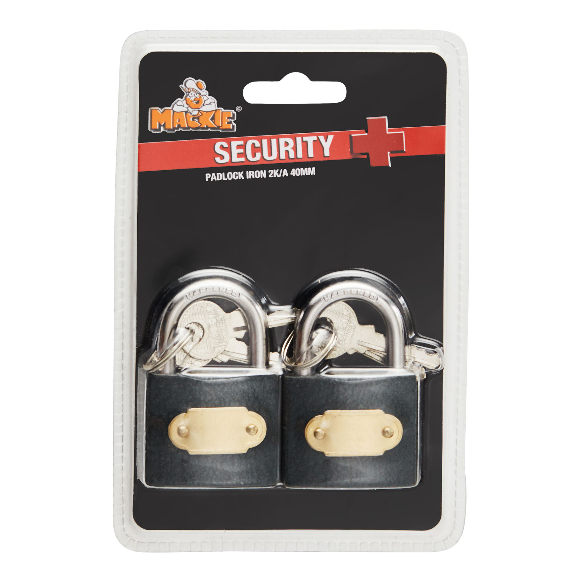 MACKIE 40 MM Iron Padlock (2 Locks)