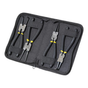 EXPERT 4 PCS 177 MM Circlip Plier Set (I/S & O/S) in Zip Case