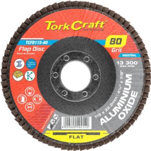 TORK CRAFT Aluminium Oxide Flap Sanding Disc 115 mm - 80 Grit