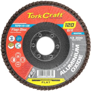 TORK CRAFT Aluminium Oxide Flap Sanding Disc 115 mm - 120 Grit