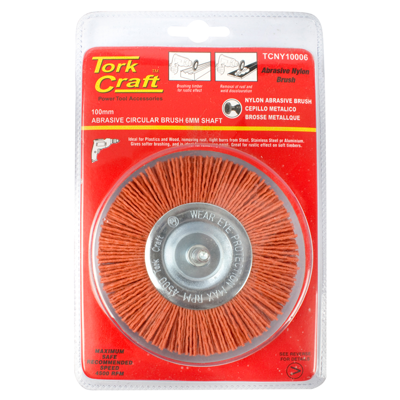 TORK CRAFT Nylon Wheel Brush 100 x 6 MM