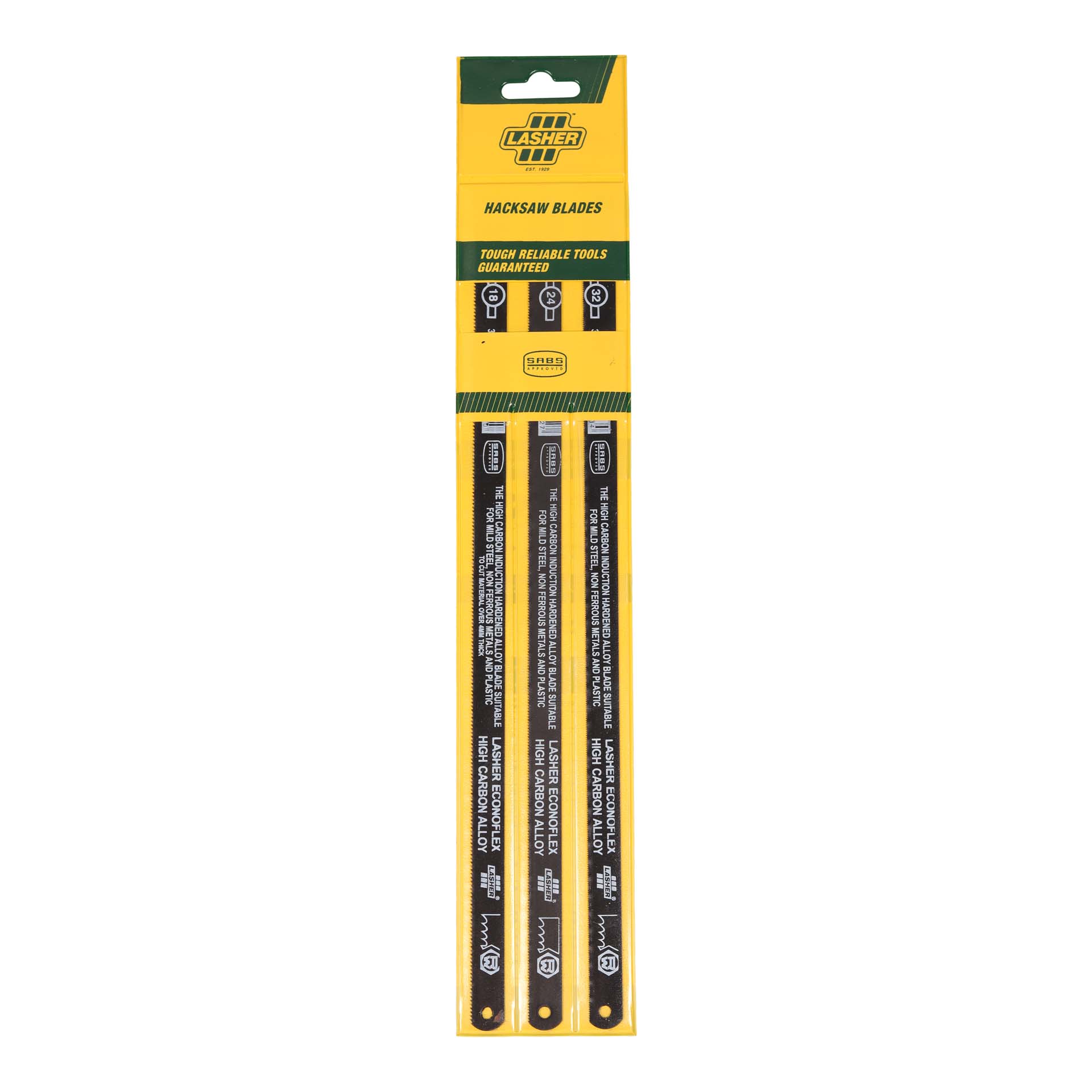 LASHER 3pce ECONOFLEX Hacksaw Blades