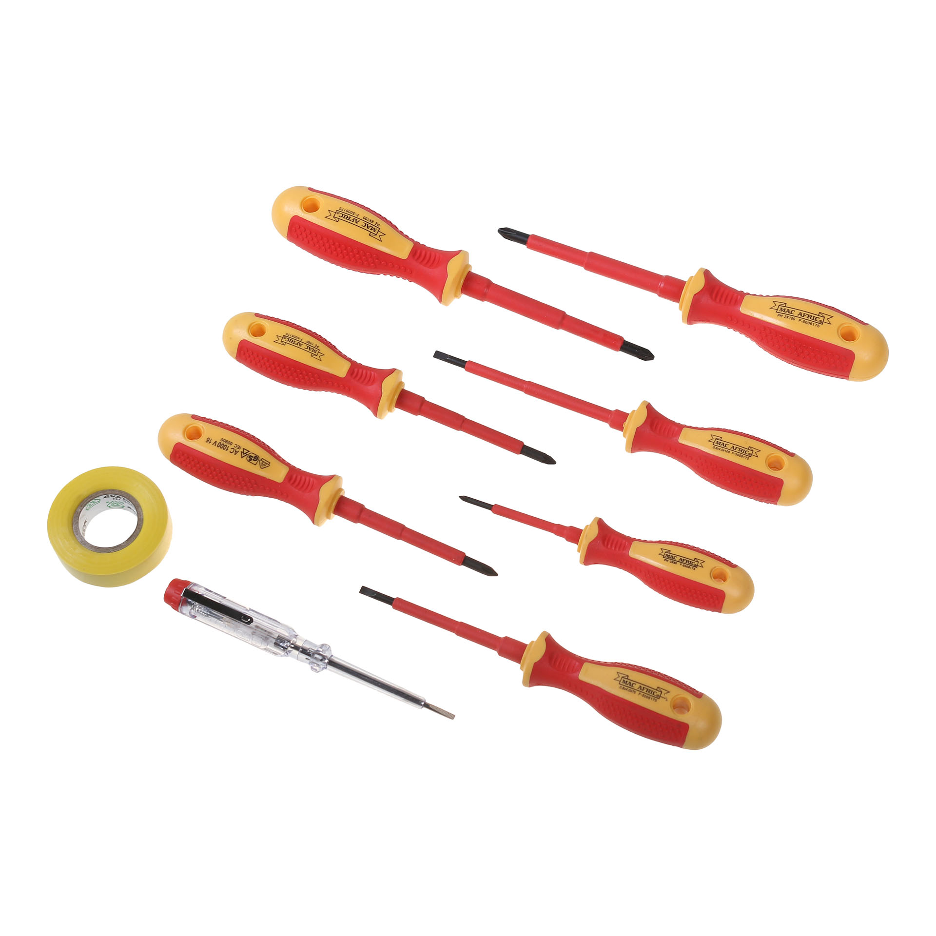 MAC AFRIC 9 PCS Professional Electricians Screw Driver Set