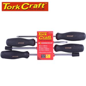 TORK CRAFT 4pce Screwdriver Set
